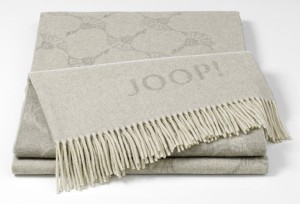 Плед 130х180 Biederlack JOOP! Faded Cornflower sand