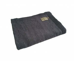 Плед 130х180 Hamam Hanim darkgrey темно-серый