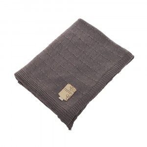Плед 130х180 Hamam Hanim darkgrey темно-серый