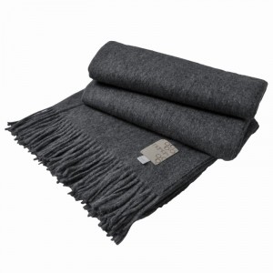 Плед 150х200 Hamam Galata dark grey темно-серый