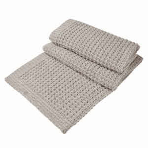 Плед 130х180 Hamam Dimension knitted flax бежевый