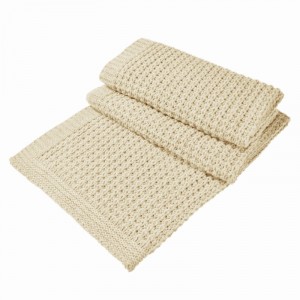 Плед 130х180 Hamam Dimension knitted ivory слоновая кость
