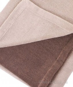 Полотенце пляжное 100х180 Hamam Shade vapour/mocha дым/мокко