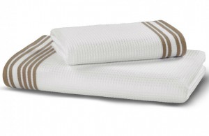 Полотенце вафельное 100х150 Hamam Tosya white/castle rock белый/коричневый Полотенце вафельное 100х150 Hamam Tosya white/castle rock белый/коричневый