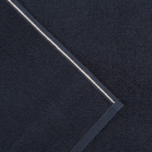 Полотенце махровое 90х180 Hamam Qashmare Contrast navy/vapour синий/дым