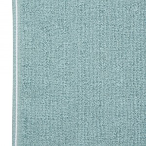 Полотенце махровое 50х100 Hamam Qashmare Contrast aqua/white бирюзовый/белый