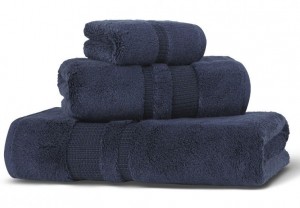 Полотенце махровое 100х150 Hamam Pera navy темно-синий