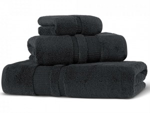Полотенце махровое 30х40 Hamam Pera black черный