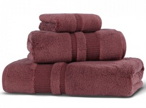 Полотенце махровое 30х40 Hamam Pera desert rose светлый бордо