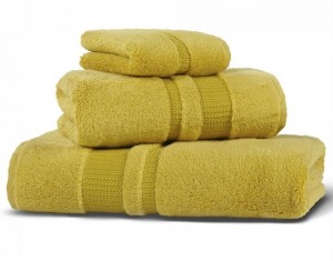 Полотенце махровое 50х100 Hamam Pera happy yellow ярко-жёлтый