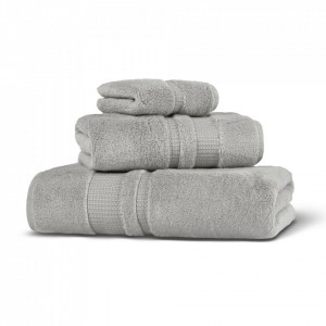 Полотенце махровое 100х150 Hamam Pera mist светло-серый