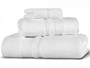 Полотенце махровое 100х150 Hamam Pera white белый
