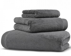 Полотенце махровое 100х180 Hamam Olympia dark grey темно-серый