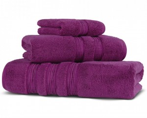 Полотенце махровое 100х150 Hamam Nova lime berry темно-малиновый