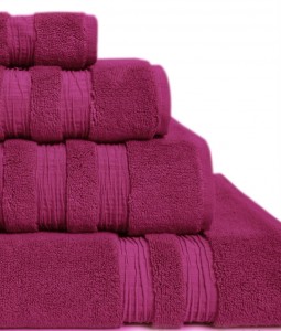 Полотенце махровое 100х150 Hamam Nova lime berry темно-малиновый