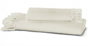 Полотенце махровое 100х150 Hamam Meyzer Tassels ivory слоновая кость