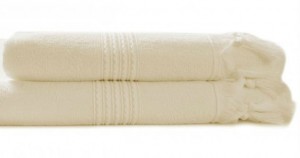 Полотенце махровое 100х150 Hamam Meyzer Tassels ivory слоновая кость