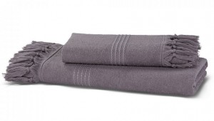 Полотенце махровое 100х150 Hamam Meyzer Tassels wisteria темно-сиреневый