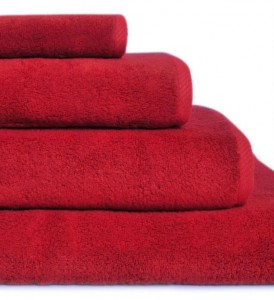 Полотенце махровое 100х150 Hamam Glam rouge красный