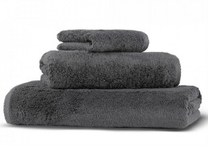 Полотенце махровое 70х140 Hamam Glam dark grey темно серый