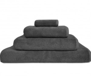 Полотенце махровое 70х140 Hamam Glam dark grey темно серый