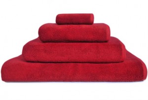 Полотенце махровое 50x100 Hamam Glam rouge красный