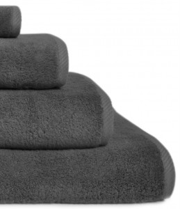 Полотенце махровое 30х40 Hamam Glam dark grey темно серый