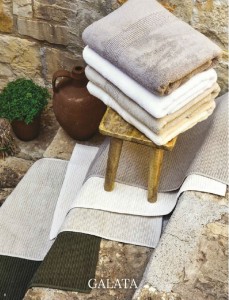 Полотенце махровое 30х40 Hamam Galata Organic flax льняной