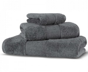 Полотенце махровое 50х100 Hamam Ash dark grey темно-серый