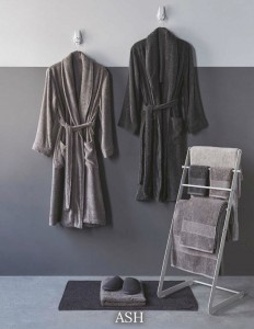 Полотенце махровое 50х100 Hamam Ash dark grey темно-серый