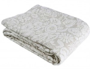 Покрывало 270x260 и наволочка Hamam Hanim natural/linen (серый беж)