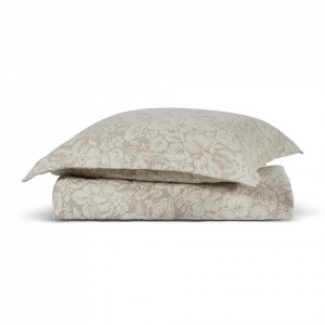 Покрывало 270x260 и наволочка Hamam Hanim natural/linen (серый беж)