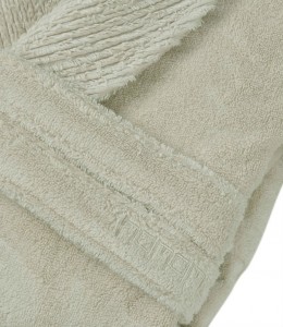 Халат махровый Hamam Galata Organic Contrast flax льняной
