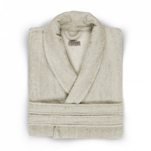 Халат женский махровый Hamam Grain linen льняной