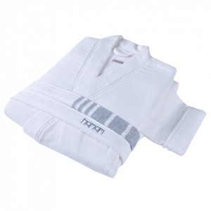 Халат женский Hamam Marine Striped белый/синий