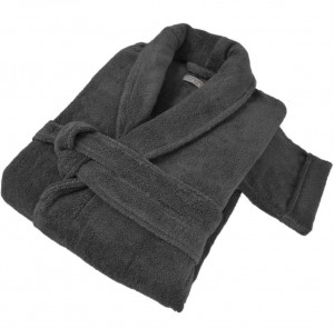 Халат махровый Hamam Pera  dark grey тёмно-серый