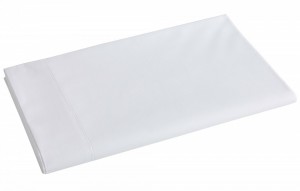 Простыня прямая 240х300 Blanc des Vosges сатин, blanc белый