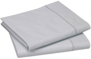 Простыня прямая 240х300 Blanc des Vosges сатин, metal серый Простыня прямая 240х300 Blanc des Vosges сатин, metal серый