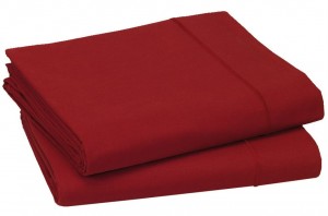 Простыня прямая 240х300 Blanc des Vosges сатин, rouge красный Простыня прямая 240х300 Blanc des Vosges сатин, rouge красный