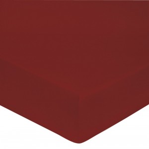 Простыня прямая 240х300 Blanc des Vosges сатин, rouge красный