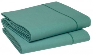 Простыня прямая 280х320 Blanc des Vosges сатин, celadon бирюзовый Простыня прямая 280х320 Blanc des Vosges сатин, celadon бирюзовый