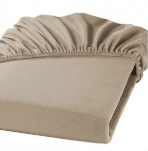 Простыня на резинке 160х200х45 Hamam Percale бежевая