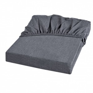 Простыня на резинке 180х200х45 Hamam Percale серая