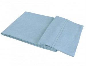 Простыня прямая 270x310 Hamam Estiva голубая