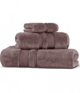 Полотенце махровое 100х150 Hamam Pera iron (темный серо-коричневый)