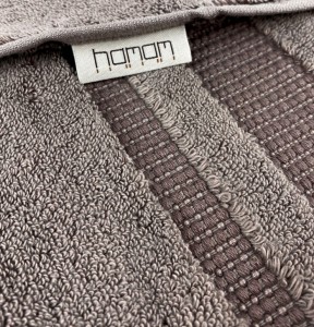Полотенце махровое 30х40 Hamam Pera iron (темный серо-коричневый)