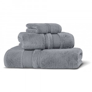 Полотенце махровое 100х150 Hamam Pera dark frost (серо-голубой)