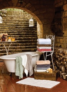 Полотенце махровое 100х200 Hamam Pera white (белый),