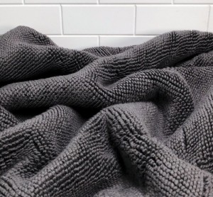 Коврик для ванной Pera Woven earth (антрацит) 60х95 см от Hamam