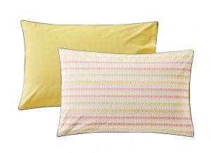 Постельное белье 2 спальное евро A L'INFINI CITRON от Blanc des Vosges